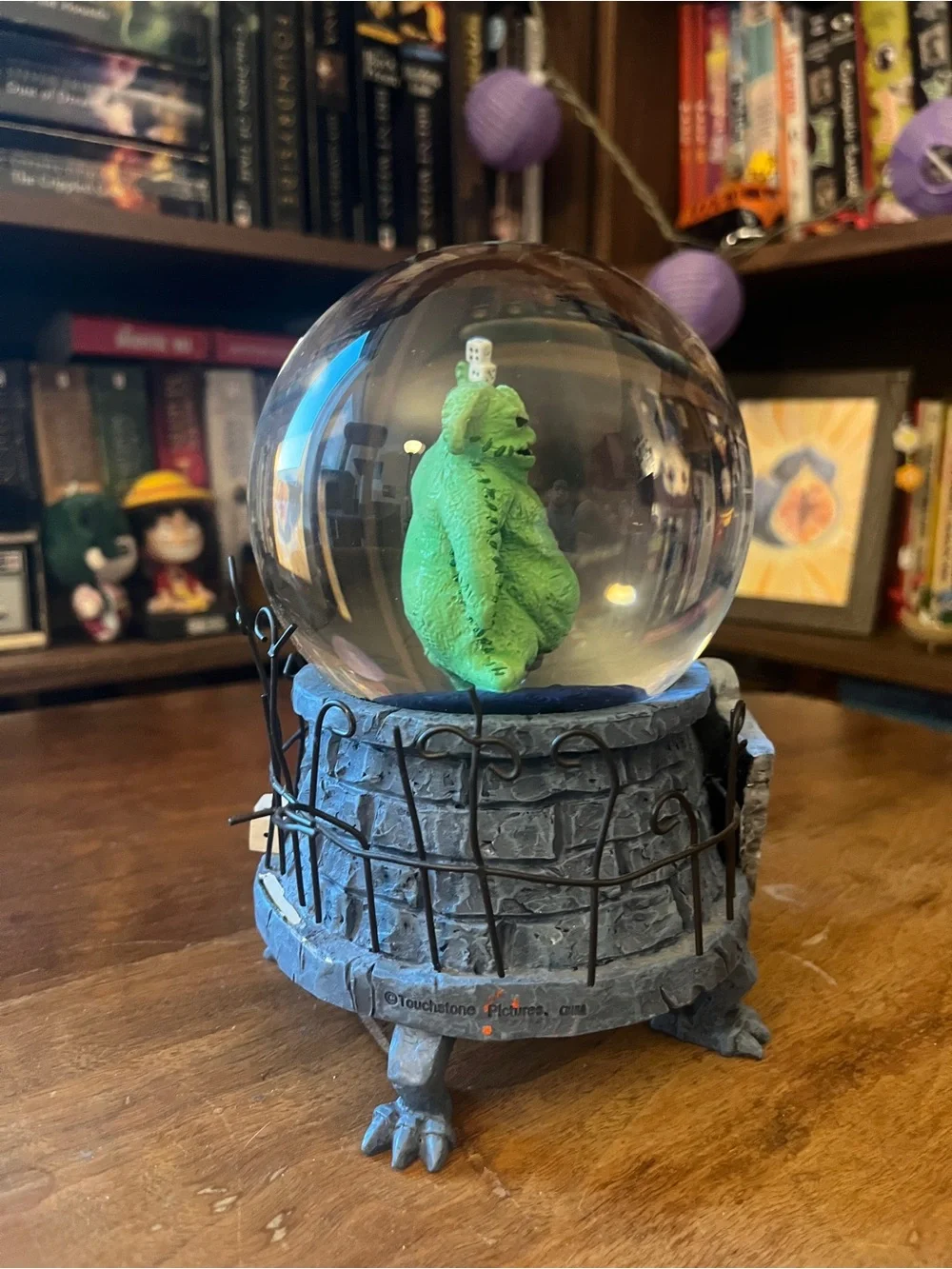 Disney Nightmare Before Christmas Oogie Boogie Vintage Halloween Snow Globe
